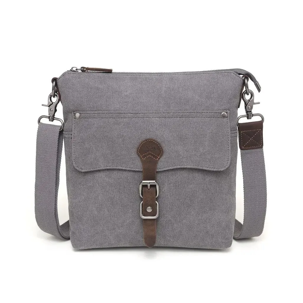 Medium Canvas Should Bag with Leather Trim