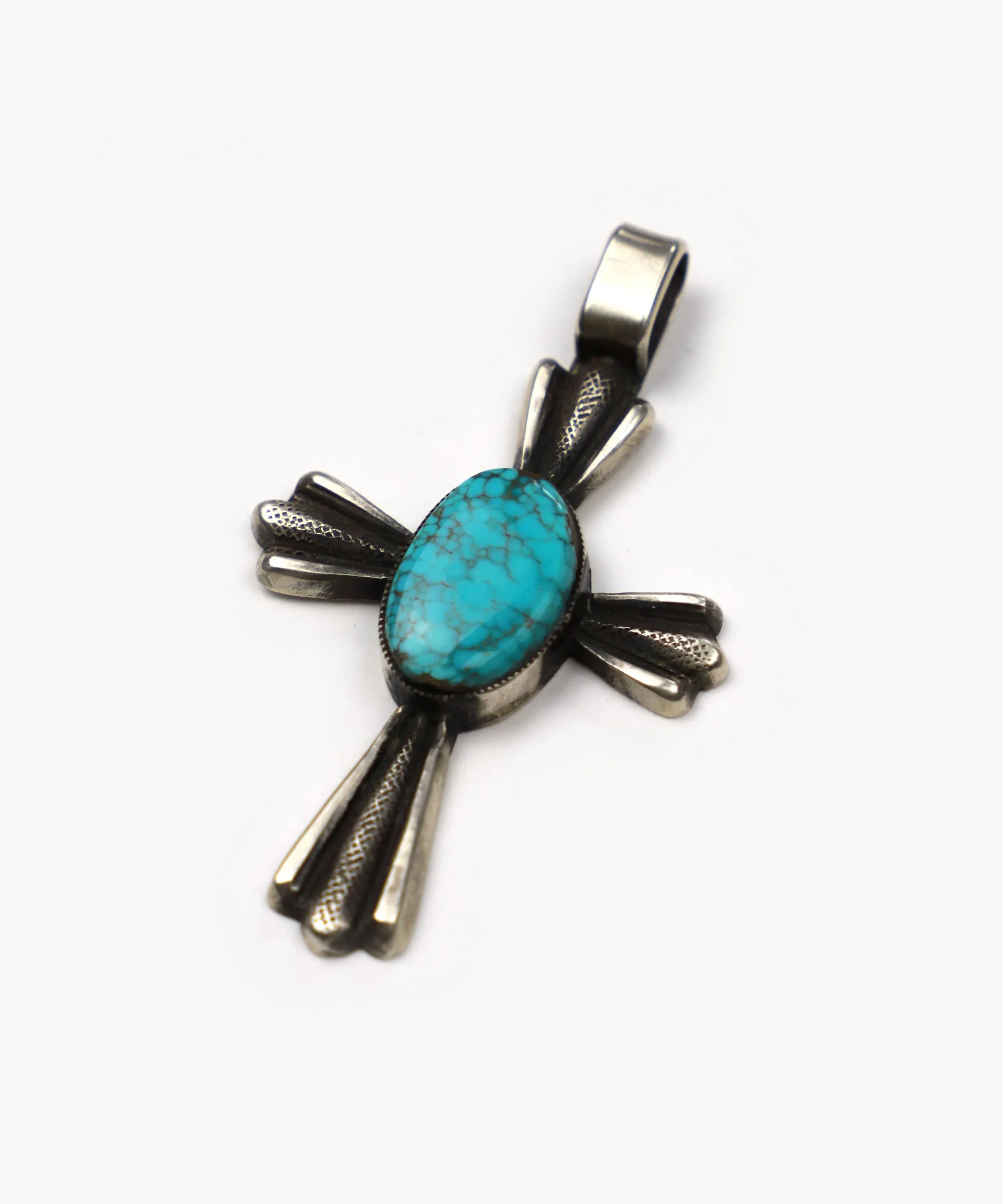 Navajo Kingman Cross Pendant