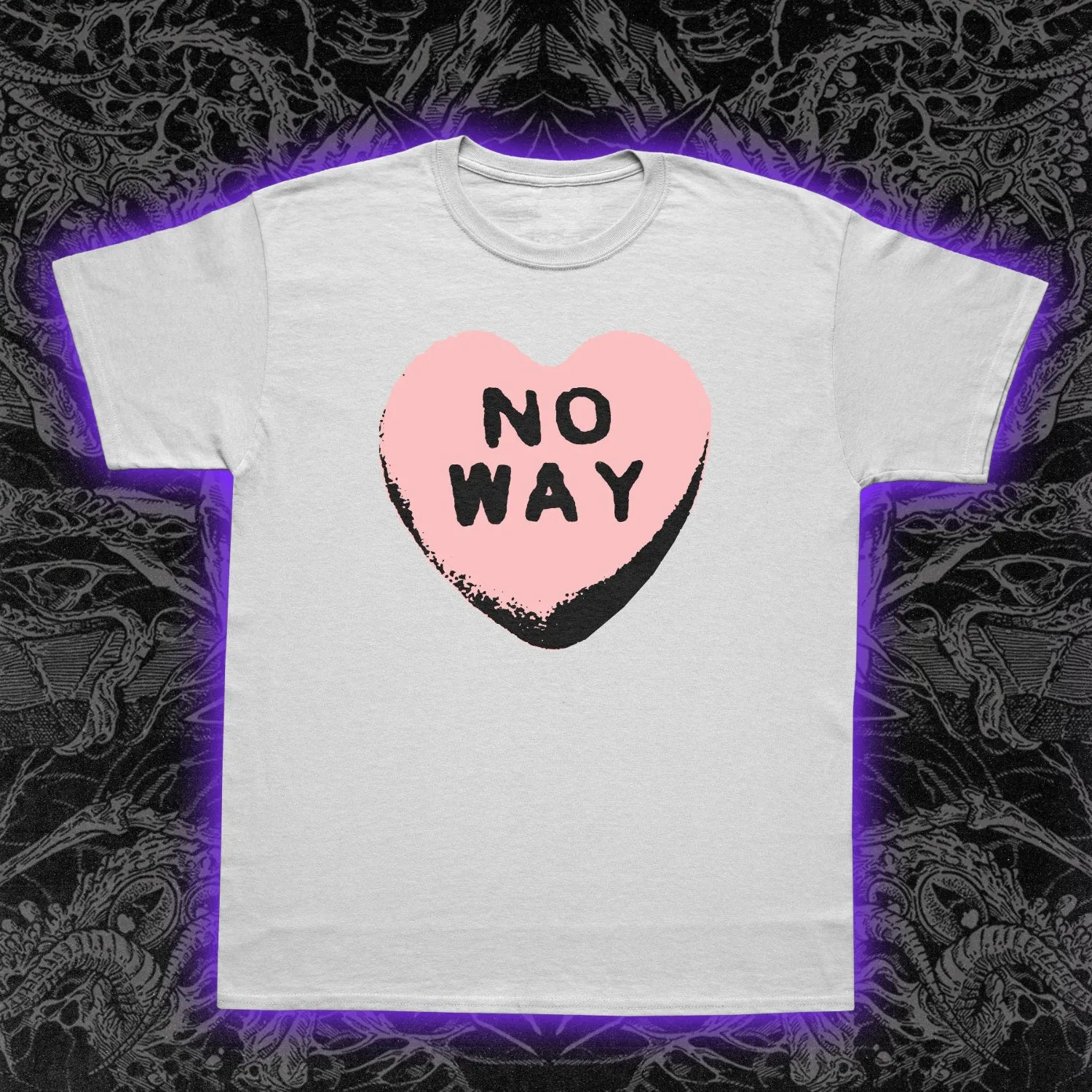 No Way Candy Heart Slim Fit Tee