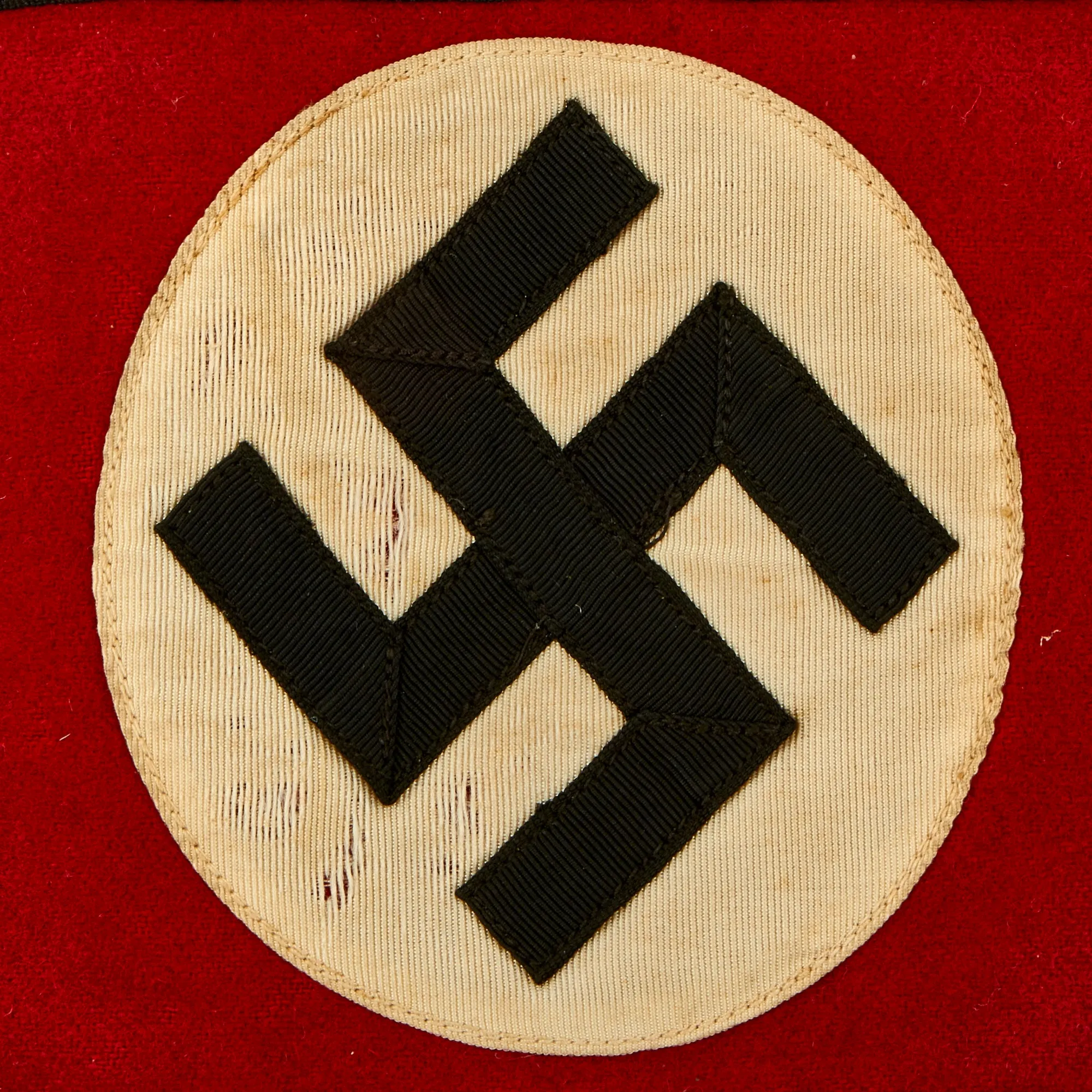Original German Pre-WWII SS Member's Wool & Rayon Multi-Piece Armband with BeVo SS RZM Tag