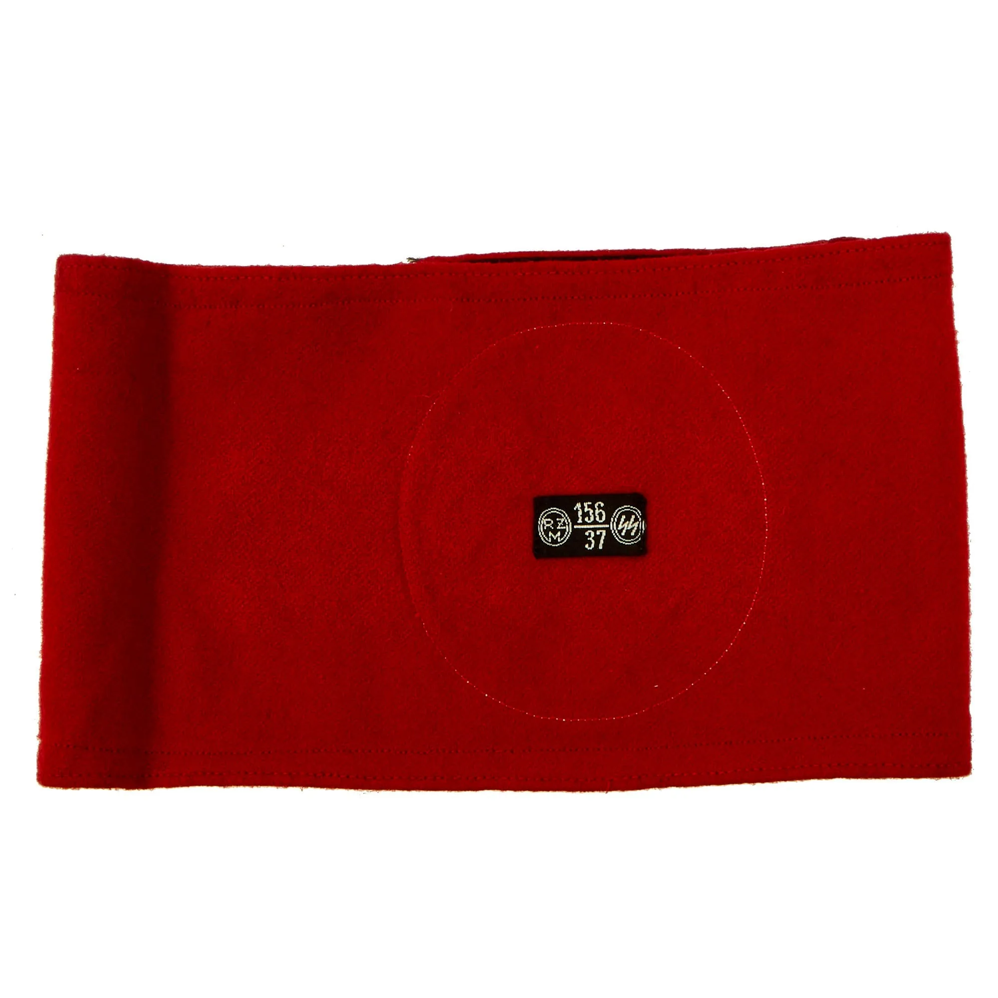 Original German Pre-WWII SS Member's Wool & Rayon Multi-Piece Armband with BeVo SS RZM Tag