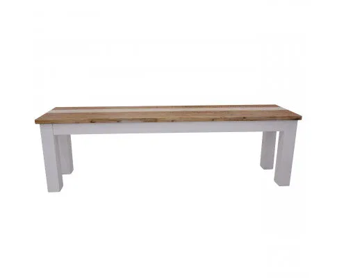 Orville 5pc Dining Set 1.8m Table 3 Chair 1.5m Bench Solid Timber - Multi Color