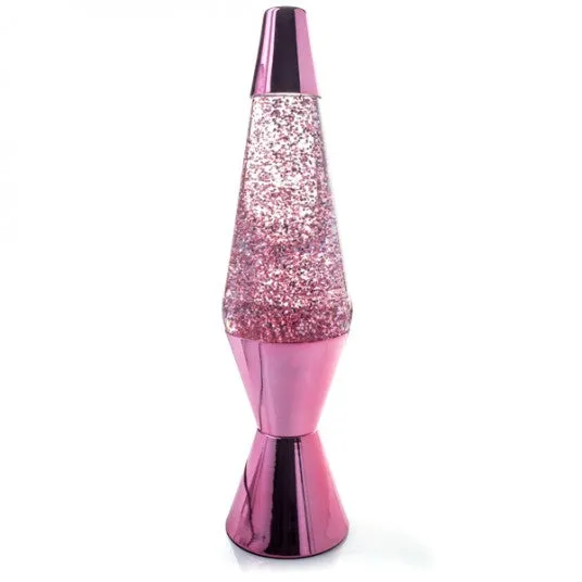 Rose Gold Pink Glitter Lava Lamp