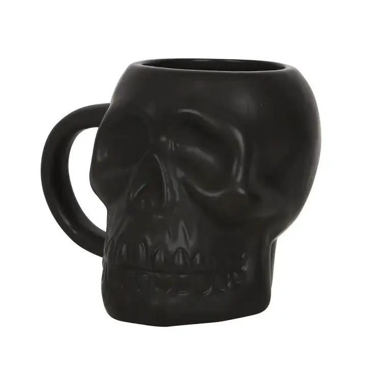 Something Different | Matte Black Skull Mug