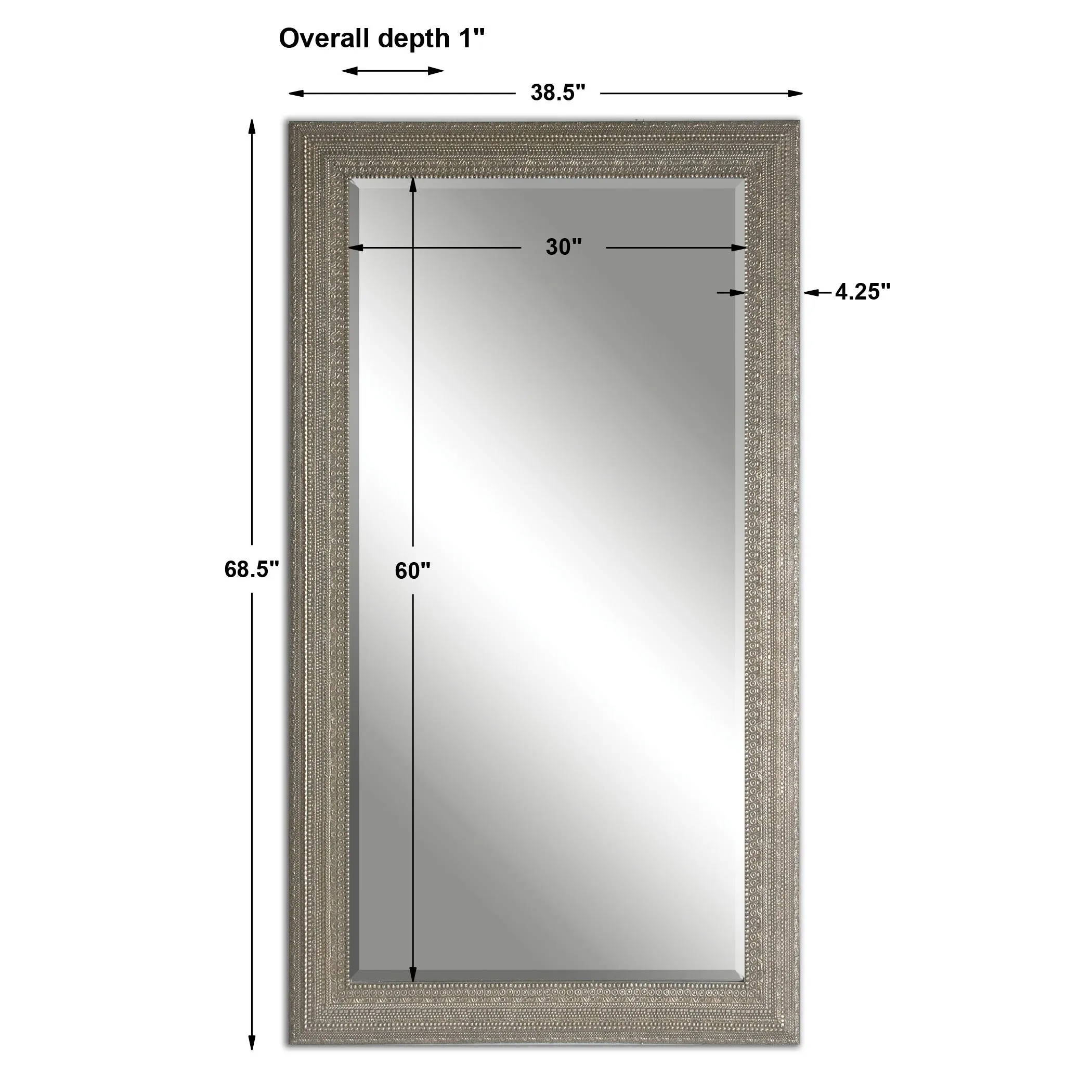Uttermost Malika Antique Silver Mirror