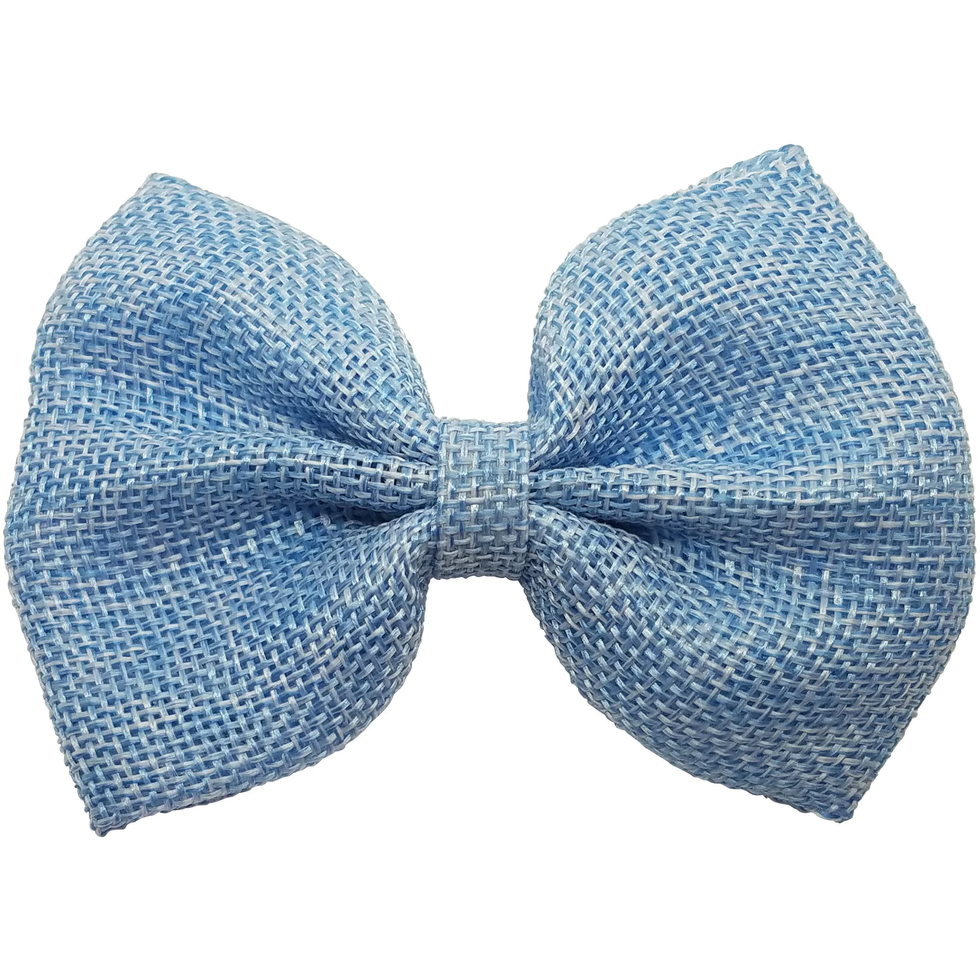 White 4" inch Burlap Bows Universal